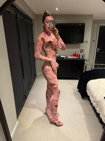 LOVER GIRL MESH MAXI