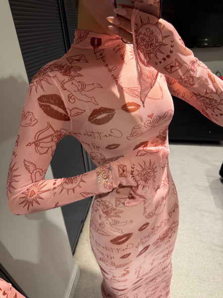 LOVER GIRL MESH MAXI