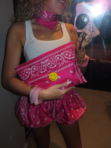 BANDANA SHORTS, BAG, NECK TIE SIZE 10