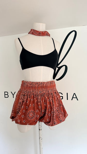 BANDANA SHORTS SIZE 10-12